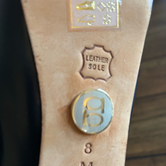 Bebe Platform Heels Size 8 M Black Leather - Picture 3 of 7